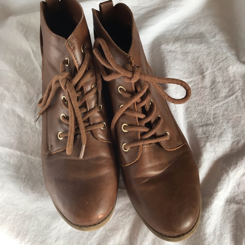 Brown booties